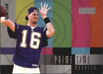 1998 SkyBox Premium - Prime Time Rookies #5 PT Ryan Leaf Front