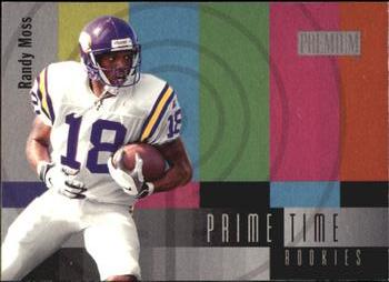 1998 SkyBox Premium - Prime Time Rookies #7 PT Randy Moss Front