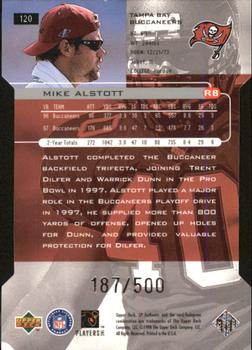 1998 SP Authentic - Die Cuts #120 Mike Alstott Back