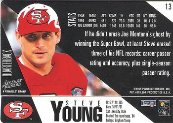 1995 Action Packed #13 Steve Young Back