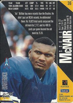 1995 Action Packed #36 Steve McNair Back