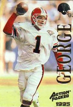 1995 Action Packed #74 Jeff George Front