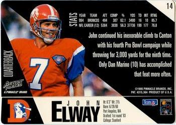 1995 Action Packed #14 John Elway Back