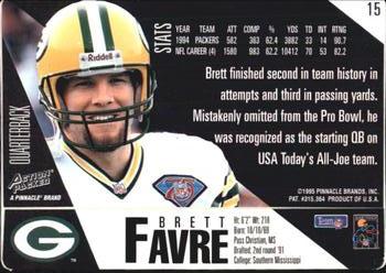 1995 Action Packed #15 Brett Favre Back