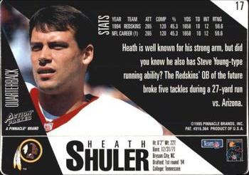 1995 Action Packed #17 Heath Shuler Back