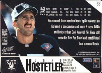 1995 Action Packed #33 Jeff Hostetler Back