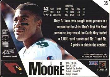 1995 Action Packed #35 Rob Moore Back