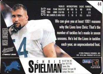 1995 Action Packed #44 Chris Spielman Back