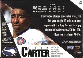1995 Action Packed #53 Cris Carter Back