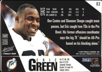 1995 Action Packed #63 Eric Green Back