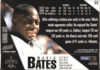 1995 Action Packed #69 Mario Bates Back