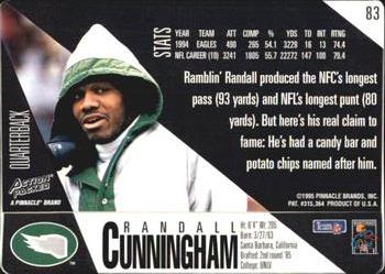 1995 Action Packed #83 Randall Cunningham Back