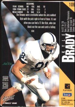 1995 Action Packed #106 Kyle Brady Back