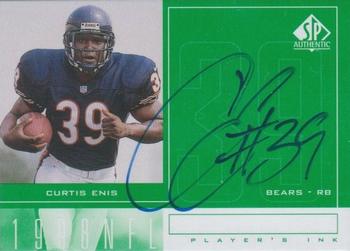 1998 SP Authentic - Player's Ink Green #CE Curtis Enis Front