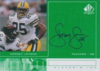 1998 SP Authentic - Player's Ink Green #DL Dorsey Levens Front
