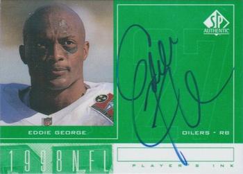 1998 SP Authentic - Player's Ink Green #EG Eddie George Front