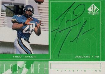 1998 SP Authentic - Player's Ink Green #FT Fred Taylor Front