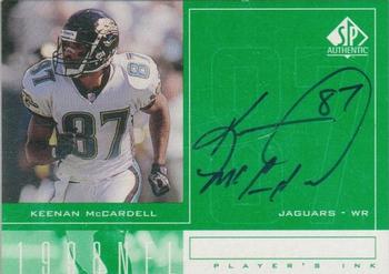1998 SP Authentic - Player's Ink Green #KM Keenan McCardell Front