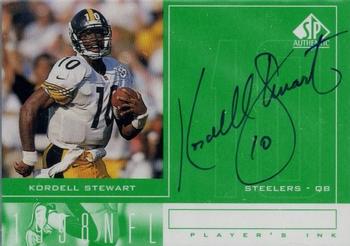 1998 SP Authentic - Player's Ink Green #KS Kordell Stewart Front