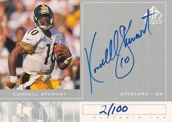 1998 SP Authentic - Player's Ink Silver #KS Kordell Stewart Front