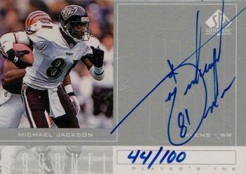 1998 SP Authentic - Player's Ink Silver #MJ Michael Jackson Front