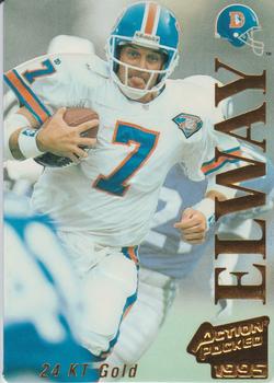 1995 Action Packed - 24K Gold #8G John Elway Front