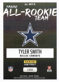 2022 Panini Instant All-Rookie Team #ART-8 Tyler Smith Back