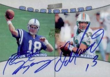 1998 Stadium Club - Co-Signers #CO9 Peyton Manning / Dan Marino Front