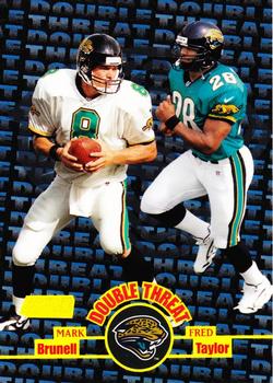 1998 Stadium Club - Double Threat #DT6 Mark Brunell / Fred Taylor Front