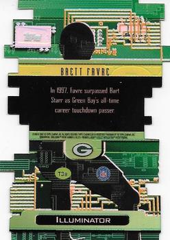 1998 Stadium Club - Triumvirate Illuminator #T3B Brett Favre Back