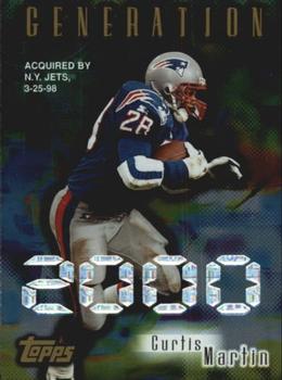 1998 Topps - Generation 2000 #GE12 Curtis Martin Front