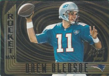 1995 Action Packed - Rocket Man #RM8 Drew Bledsoe Front