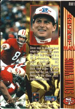 1995 Action Packed - Rocket Man #RM10 Steve Young Back
