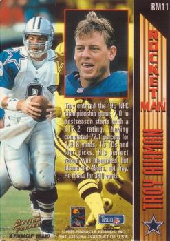 1995 Action Packed - Rocket Man #RM11 Troy Aikman Back