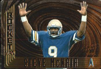 1995 Action Packed - Rocket Man #RM14 Steve McNair Front