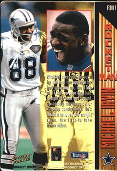 1995 Action Packed - Rocket Man #RM17 Michael Irvin Back
