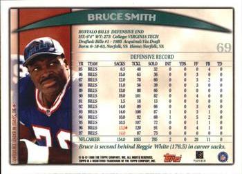 1998 Topps Season Opener #69 Bruce Smith Back
