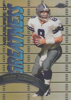 1998 Topps Chrome - Measures of Greatness #MG7 Troy Aikman Front