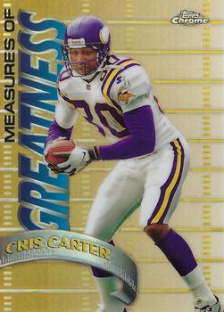 1998 Topps Chrome - Measures of Greatness Refractors #MG11 Cris Carter Front