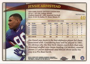 1998 Topps Chrome - Refractors #40 Jessie Armstead Back