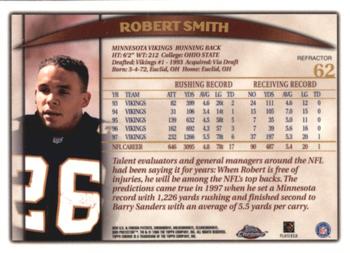 1998 Topps Chrome - Refractors #62 Robert Smith Back