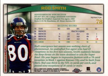 1998 Topps Chrome - Refractors #78 Rod Smith Back