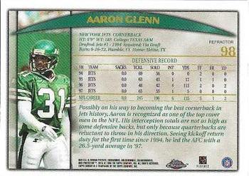 1998 Topps Chrome - Refractors #98 Aaron Glenn Back