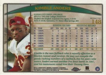 1998 Topps Chrome - Refractors #148 Kimble Anders Back