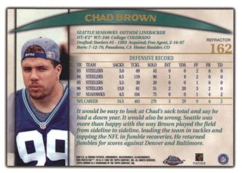 1998 Topps Chrome - Refractors #162 Chad Brown Back