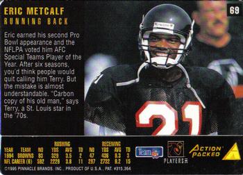1995 Action Packed Rookies & Stars #69 Eric Metcalf Back