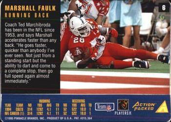 1995 Action Packed Rookies & Stars #6 Marshall Faulk Back