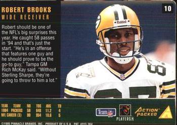 1995 Action Packed Rookies & Stars #10 Robert Brooks Back