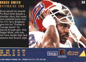1995 Action Packed Rookies & Stars #26 Bruce Smith Back