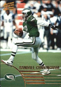 1995 Action Packed Rookies & Stars #40 Randall Cunningham Front